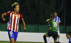 Temporada 2016-2017. Atlético de Madrid Femenino vs Sporting de Huelva. 08-10-2016. Amanda Sampedro. 