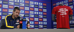 temporada 13/14. rueda de prensa de Simeone en Majadahonda.