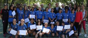 Temporada 2012-2013. Entrega de diplomas en las Escuelas de Fútbol Femenino