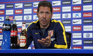 temporada 13/14. rueda de prensa de Diego Pablo Simeone en el estadio Vicente Calderón