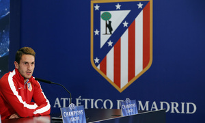 temporada 14/15. Rueda de prensa de Simeone y Koke previa de Champions. Vicente Calderón