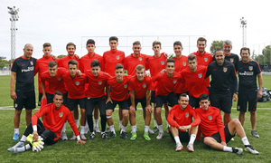 temporada 15/16.  Reportaje equipo Atlético Youth League en la ciudad deportiva de Majadahonda.