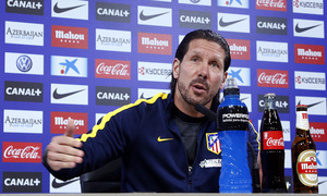 temporada 13/14. rueda de prensa de Diego Pablo Simeone en Majadahonda