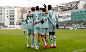 Temp. 24-25 | Sparta Praga - Atlético de Madrid Juvenil A | Celebración Rayane