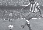 Eusebio Bejarano, en un partido disputado en el Estadio Vicente Calderón