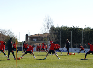 Temporada 2015-2016.Entrenamiento en la ciudad deportiva de Majadahonda 20-02-2016.