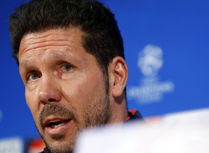 Rueda de prensa en el Allianz Arena: Simeone