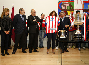 Visita al Ayuntamiento tras la consecución de la Copa del Rey