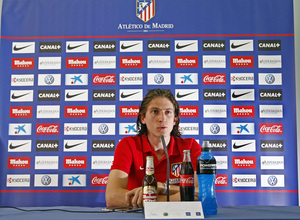 Temporada 13/14. Rueda de prensa de Filipe en los Ángeles de San Rafael