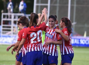 Temporada 2018-2019. Gipuzkoa Cup, semifinales. Fortuna Hjørring - Atlético de Madrid Femenino. Esther González