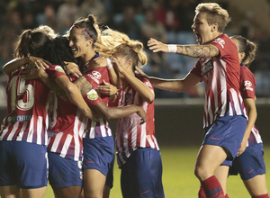 Temporada 18/19 | Manchester City Femenino - Atético Femenino | Celebración gol Ludmila