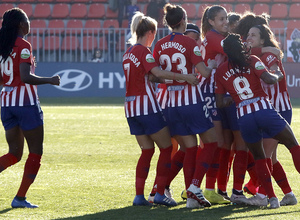 Temporada 18/19 | Atlético de Madrid Femenino - Espanyol | Celebración Piña