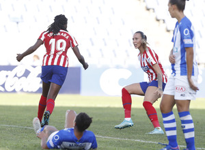 Temp. 19/20. Sporting de Huelva - Atlético de Madrid Femenino. Tounkara