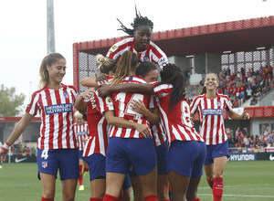 Temp. 19/20. Atlético de Madrid Femenino - Sevilla FC. Centro Deportivo Wanda Alcalá de Henares. Gol Ángela Sosa.