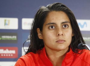 Temporada 19/20 | Atlético de Madrid Femenino | Rueda de prensa en el Centro Deportivo Wanda Alcalá de Henares previo al partido de Women's Champions League | Kenti