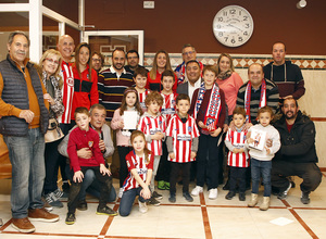 Temp. 19-20 | Recepción peñas en Logroño | Atlético de Madrid Femenino | Lola Gallardo y Carmen Menayo