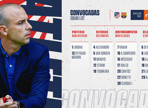 Temp. 20-21 | Lista de convocadas Atlético de Madrid Femenino - FC Barcelona