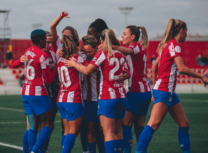 Temp. 21-22 | Atlético de Madrid Femenino - Real Betis | Ajibade celebración piña