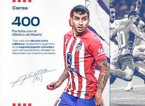 Correa 400 partidos 