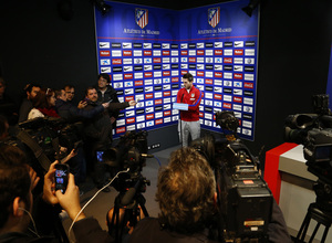 temporada 13/14. rueda de prensa de Miranda en Majadahonda