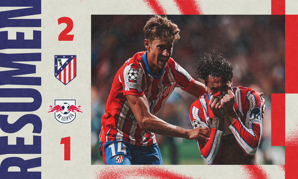 Las mejores acciones del Atlético de Madrid 2-1 Leipzig