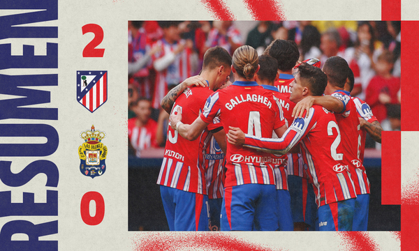 Resumen del Atlético de Madrid 2-0 UD Las Palmas 